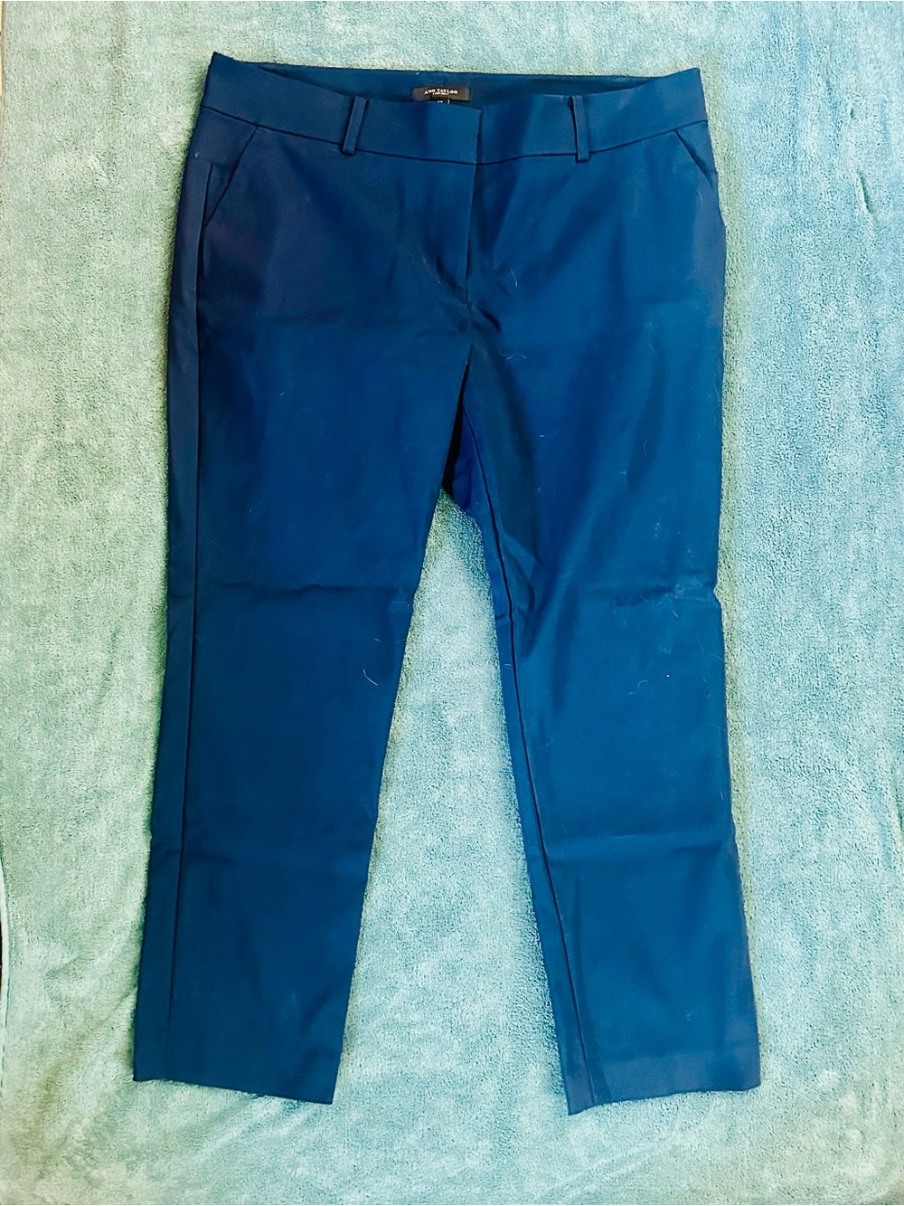 Ann Taylor Navy Blue Slim Ankle Dress Pants Size 12